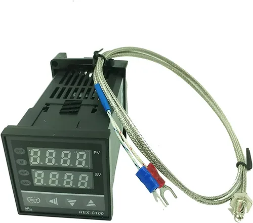Vista 3 de 1 unids REX-C100 Digital PID Termostato Control de Temperatura Controlador de Salida de 0 a 400C con Sensor de Sonda de Termopar Tipo K