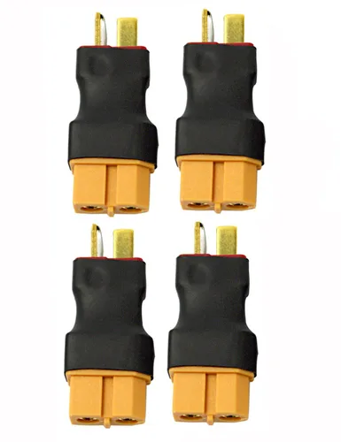Vista 2 de Readytosky XT60 hembra a macho adaptador de conector de enchufe en T sin cables, conectores de batería RC LiPo para conector macho Deans a XT60