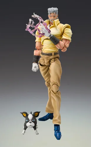 Vista 3 de Medicos JoJo's Bizarre Adventure: Part 3- Stardust Crusaders: Joseph Joestar & Iggy Super Action Statue (lanzado)