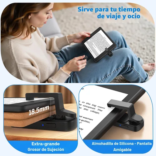 Vista 4 de Anillo girador de páginas para Kindle, control remoto para iPhone, iPad, tabletas Android, lectores electrónicos, girador de páginas para Kindle