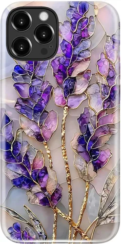 Vista 33 de LUMARKE Funda para iPhone 14/iPhone 13, lindo Y2K floral, carga inalámbrica Mosaico Tortuga Shell