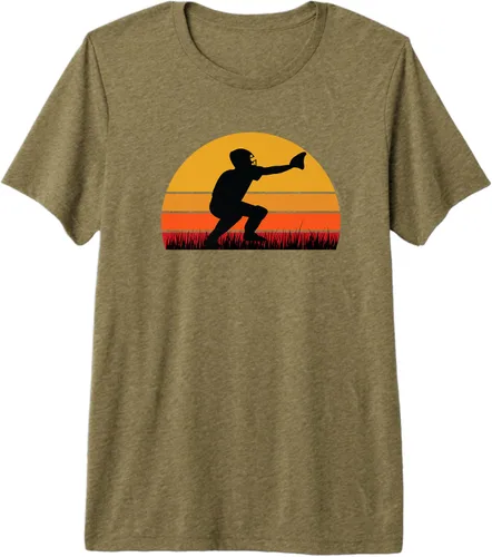 Vista 4 de Baseball Beisbol - Catcher Catching Defense Ball Player Premium T-Shirt