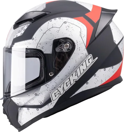 Vista 15 de Casco de motocicleta de cara completa, aprobado por DOT, casco de bicicleta de calle para adultos, hombres y mujeres, carcasa de ABS con visera