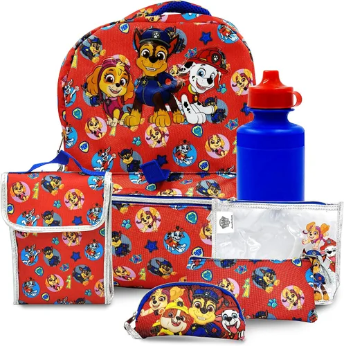 Vista 7 de Juego de mochila de 16 pulgadas para niñas y niños, mochila escolar para niños de jardín de infantes y primaria con accesorios para la escuela