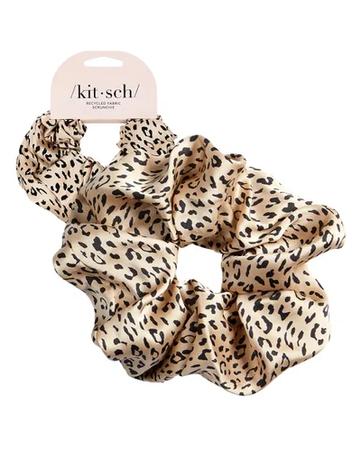 Vista 14 de Kitsch - Coleteros de satén para mujer, bandas para el cabello sin daños, cameo, 5 piezas Wake Up Frizz-Free, No Crease Hair Ties, Softer Than