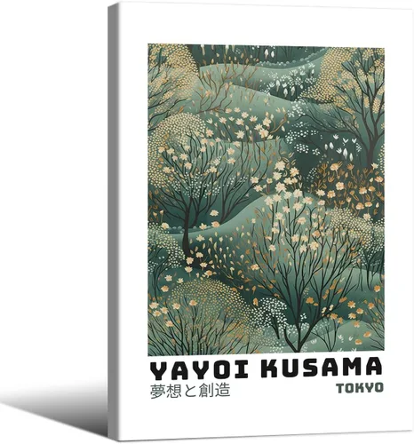Vista 47 de Podafu Arte de Pared en Lienzo de Casa de Té Japonesa de Tokio - Decoración Moderna Ukiyo-e - Marco Negro - 10L" x 8W" - Dormitorio y Sala de Estar