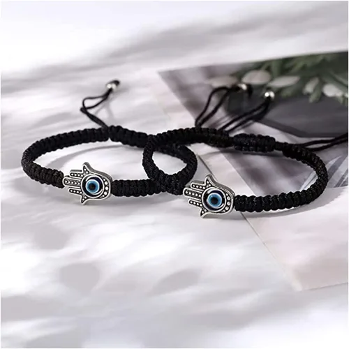 Vista 5 de Bracelet for Women with Hand charm lucky protection bracelet for Mother Daughter Friends Girl friends Baby bracelet gift set