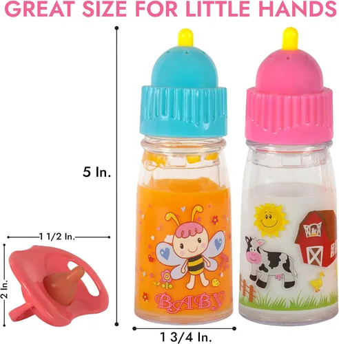 Vista 7 de My Sweet Baby® Magic Doll - Biberones de Alimentación Mágicos que Desaparecen con Conjunto de Sonidos – Sorbos con Sonido, Dice "Mama", Risita +