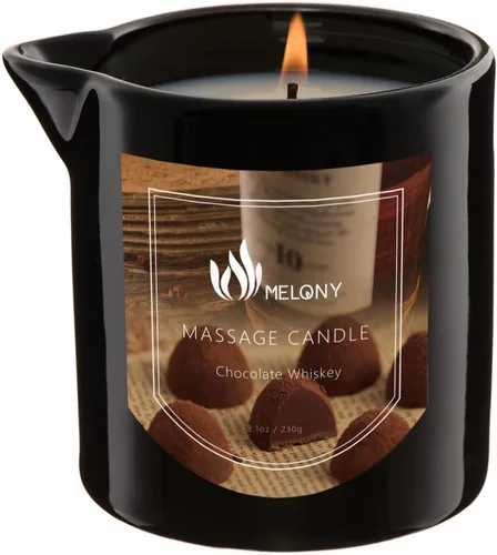 Vista 11 de MELONY Vela de masaje de lujo, hidratante, velas de aceite corporal para relajación muscular, spa en casa, 8.1 onzas (canela de manzana) Vela