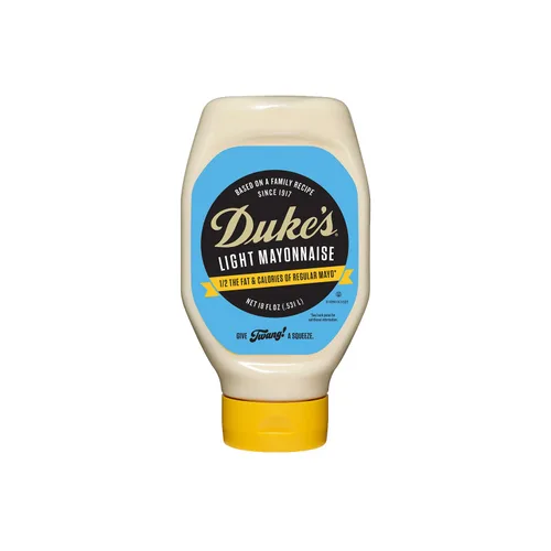 Vista 27 de Duke's Botella exprimible de mayonesa con sabor a tocino y tomate, ahumada y salada, 14 onzas (paquete de 1)