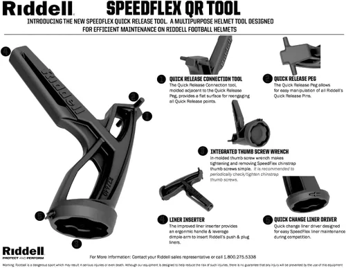 Vista 6 de Riddell SpeedFlex Kit de Reparación Pro - Green Gridiron