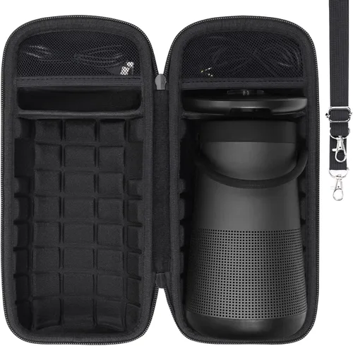 Vista 13 de co2CREA Funda rígida de repuesto para altavoz Bluetooth portátil Bose SoundLink Revolve Series II, carcasa negra