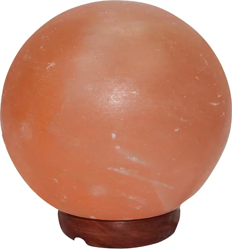 Vista 2 de LG-03 Globe Himalayan Pink Crystal Rock Salt Lamp 6 ~ 8 lbs con interruptor de control de atenuación, embalaje de regalo de calidad
