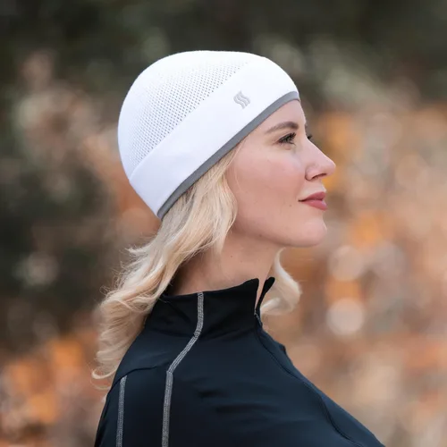 Vista 4 de SAAKA Gorro de bambú. Suave y ligero. Correr, deportes de nieve. Gorra de calavera para hombres y mujeres