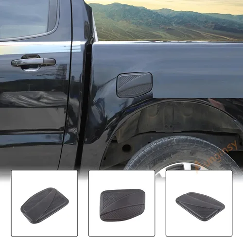 Vista 6 de Cubierta protectora para tanque de combustible de automóvil, accesorios compatibles con Ford Ranger 2015-2022, cubierta de puerta de tanque