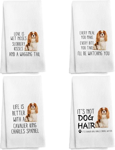 Vista 16 de Basset Hound Dog - Juego de 2 toallas de cocina y paños de cocina, decoración de perro, regalos de Basset Hound para mujeres, 16 x 24 pulgadas