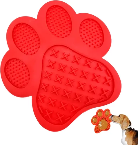 Vista 11 de Almohadilla para lamer perros, dispositivo de distracción de lavado de perros, tapete lindo para comer lento con súper succión para lamer Verde