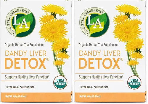 Vista 9 de Lifestyle Awareness Tés, té de desintoxicación de hígado Dandy sin cafeína, 20