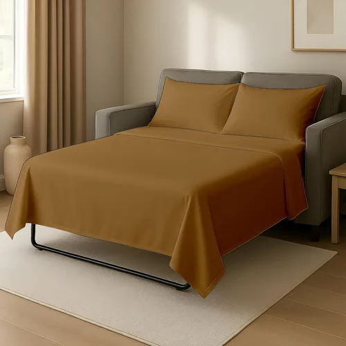 Vista 15 de Cottingon Sábanas individuales de 4 piezas para sofá cama individual, sábanas de sofá 100% microfibra cepillada, se adapta fácilmente a colchones