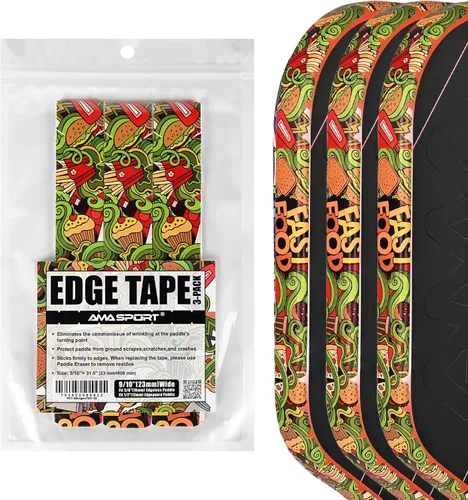 Vista 114 de PICKLETECH Cinta de protección de pala de pickleball – Protector de borde de cabeza de paleta – Cinta de protección de borde de raqueta ajuste