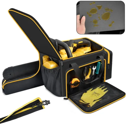 Vista 5 de SAIKA Funda para motosierra compatible con DEWALT 20V, para EGO, para Greenworks para CRAFTSMAN de 10/12 pulgadas, motosierra inalámbrica con bolsa
