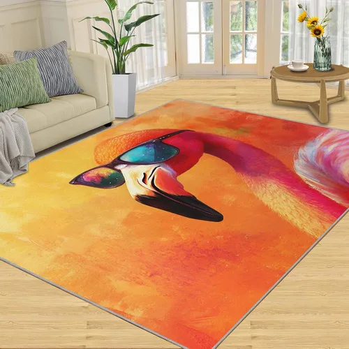 Vista 27 de Cyberpunk Rugs for Bedroom, Neon Head Area Rug, Neon Art Rugs for Living Room, Indoor Non-Slip Rug, Machine Washable Carpet for Front Entrance Floor