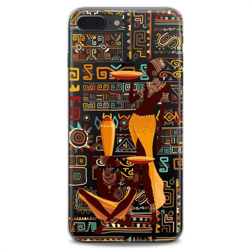 Vista 8 de Funda compatible con iPhone 14 13 Pro Max 12 Mini 11 Xs X 8 Plus Xr 7 SE 6s 5 Africano Tribal Diseño Femenino Lindo Beauty Lady Delgada Suave