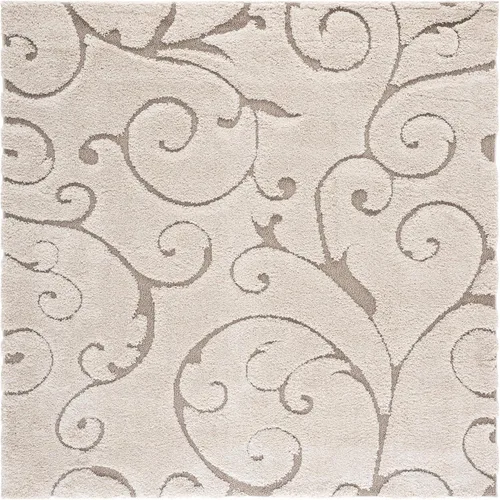 Vista 74 de SAFAVIEH Florida Shag Collection - Alfombra decorativa, 2 x 3 pies, color crema y beige, diseño de volutas, no desprende pelusa y fácil de limpiar