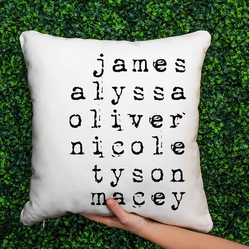 Vista 5 de Fundas de almohada personalizadas para el día de la madre, funda personalizada con nombres