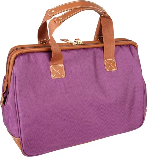 Vista 2 de Steve Madden Bolsa de marco de alambre global, Morado, 20x18x12
