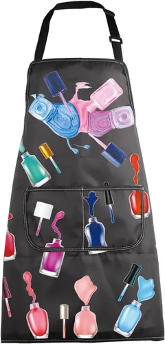Vista 12 de MBMSO Nail Tech - Delantal de manicurista para técnico de uñas y artista, añade esmalte a la vida