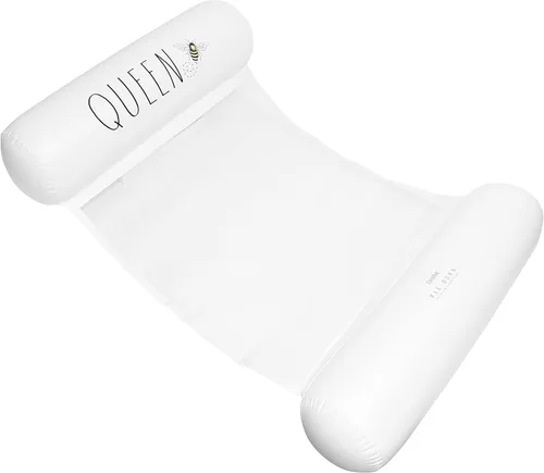 Vista 8 de Rae Dunn x CocoNut Float - Flotador de hamaca para adultos, tamaño adulto, inflable, flotador de silla de montar y silla de descanso, versátil