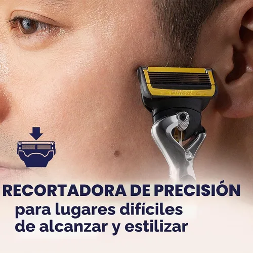 Vista 7 de Gillette ProGlide Shield Premium Edition Maquinillas de afeitar para hombres, 1 maquinilla de afeitar Gillette, 8 repuestos de cuchillas ProShield
