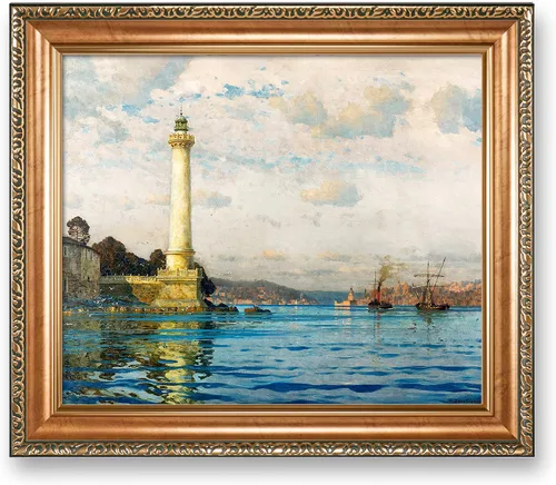 Vista 26 de A&T ARTWORK A Brisk Breeze por Willem van de velde Reproducciones de pintura de velero, impresiones en lienzo giclée para decoración del hogar, 20 x
