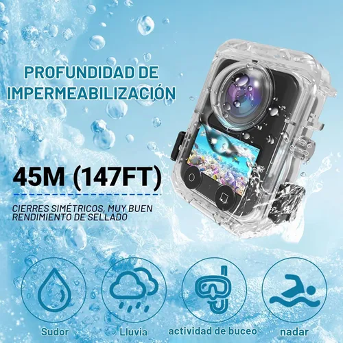 Vista 2 de Funda impermeable para DJI Osmo 360 (funda de buceo Osmo 360 - Base magnética)