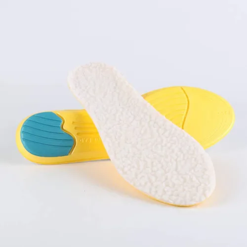 Vista 3 de Exceart Plantillas cálidas de invierno para deportes, insertos de forro polar, plantillas de zapatos suaves para mujeres y hombres, zapatos, botas
