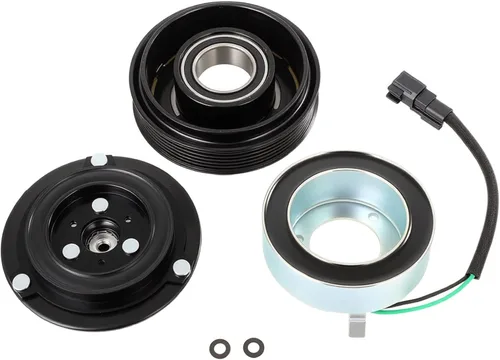 Vista 23 de CCIYU Embrague del compresor de aire acondicionado 2016-2018 para Fiat 500X 2.4L 2015-2021 para Jeep Renegade 2.4L AC Compresor para automóvil