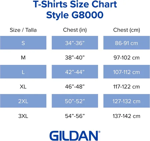Vista 5 de Gildan - Camiseta unisex para adultos, estilo G8000, paquete múltiple