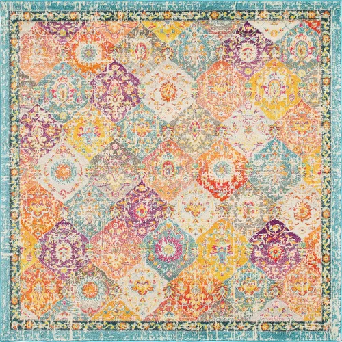 Vista 24 de Unique Loom Penrose Collection - Alfombra de área - Blake (2' 2" x 3' 1" Rectángulo, Verde/Beige)
