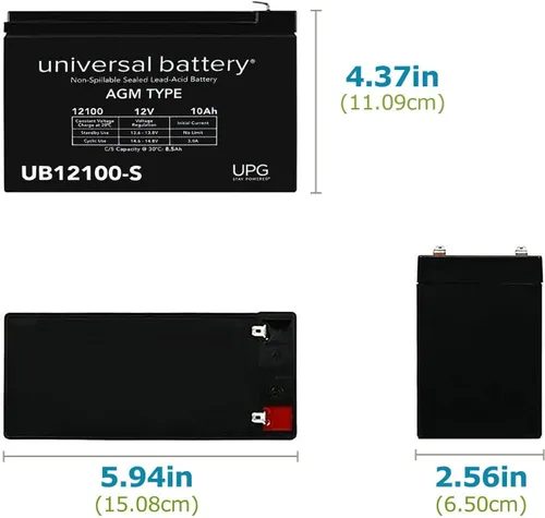 Vista 2 de Batería universal UB12100-S