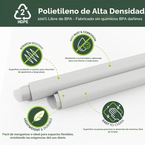 Vista 7 de Furinno Turn-N-Tube - Soporte de TV de 3 niveles sin herramientas, color Blanco/Blanco