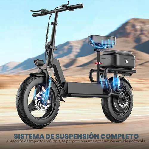 Vista 4 de Scooter eléctrico con asiento para adultos, motor de pico de 1000