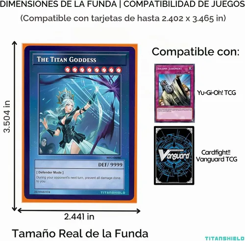Vista 4 de TitanShield Fundas para tarjetas pequeñas, color naranja brasas