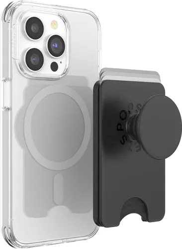 Vista 38 de Cartera para teléfono PopSockets con patada expandible, tarjetero para teléfono - Negro
