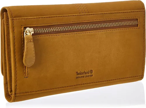 Vista 17 de Timberland - Cartera de piel con solapa RFID para mujer, Rojo, talla única