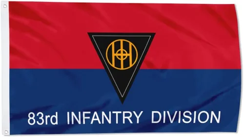 Vista 33 de Fyon Bandera militar de la 34ª división de infantería del ejército de 3 x 5 pies con 2 ojales de latón