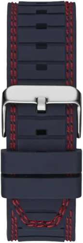 Vista 4 de GUESS US Mens Navy Silicone Multifunction Watch
