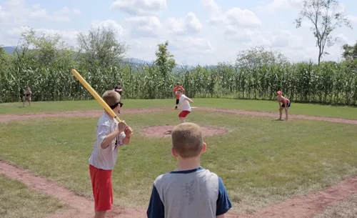Vista 5 de Wiffle Juego de béisbol y bate (1 docena) – vitrina de suelo incluye 12 juegos de murciélagos amarillos de 32 pulgadas y pelotas de béisbol