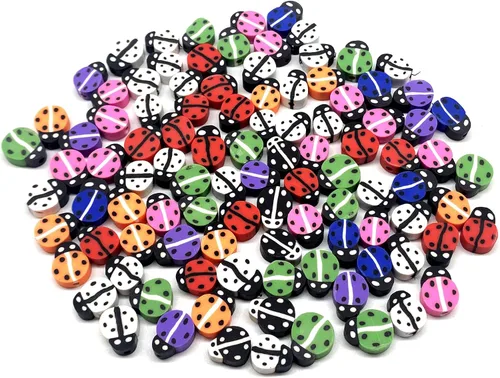 Vista 36 de 100 piezas de cuentas de arcilla polimérica Heishi espaciadoras mixtas, suministros para hacer pulseras, pendientes, collares de bricolaje, Bandera