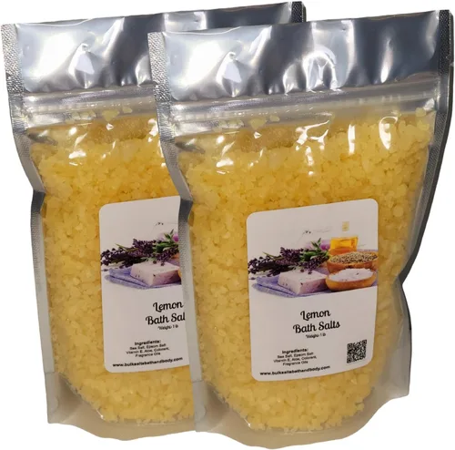 Vista 3 de Sales de baño Bolsa de 1 libra Aroma de limón Cantidad Precio Breaks ((1) bolsa de 1 libra)
